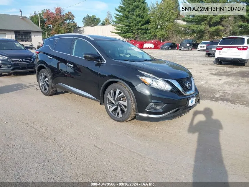 2017 Nissan Murano Platinum VIN: 5N1AZ2MH3HN100707 Lot: 40479566