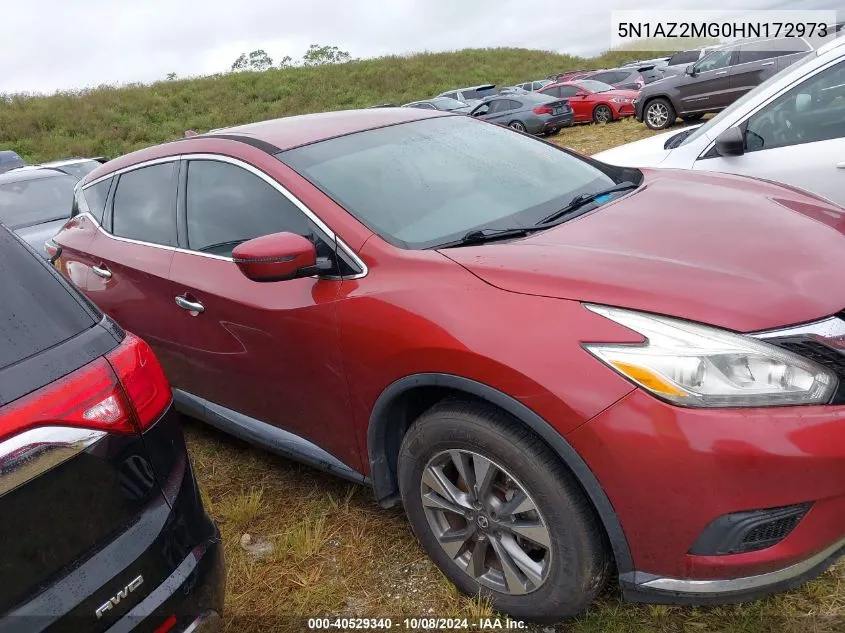 5N1AZ2MG0HN172973 2017 Nissan Murano S/Sl/Sv/Platinum