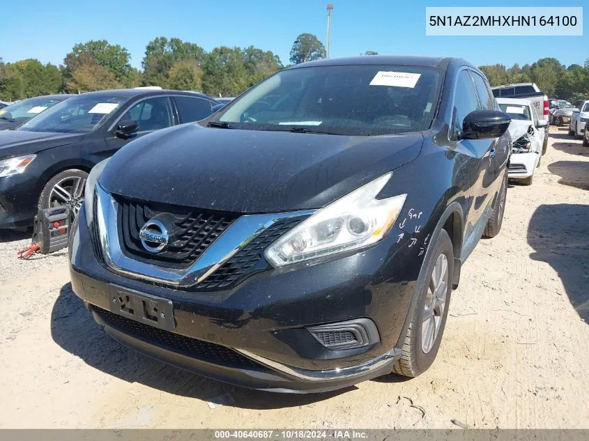 2017 Nissan Murano S VIN: 5N1AZ2MHXHN164100 Lot: 40640687