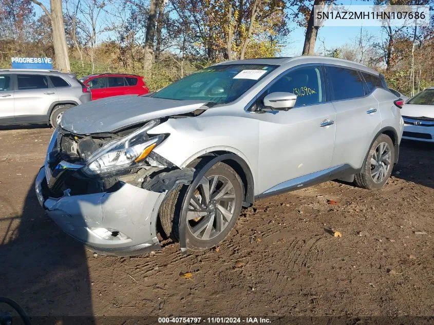 2017 Nissan Murano Platinum VIN: 5N1AZ2MH1HN107686 Lot: 40754797