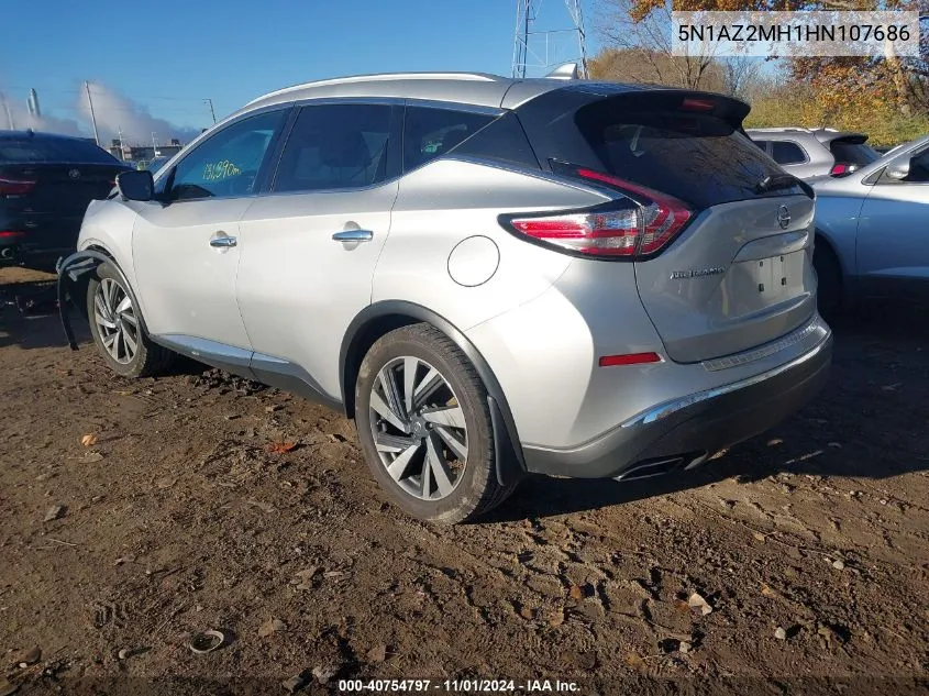 2017 Nissan Murano Platinum VIN: 5N1AZ2MH1HN107686 Lot: 40754797