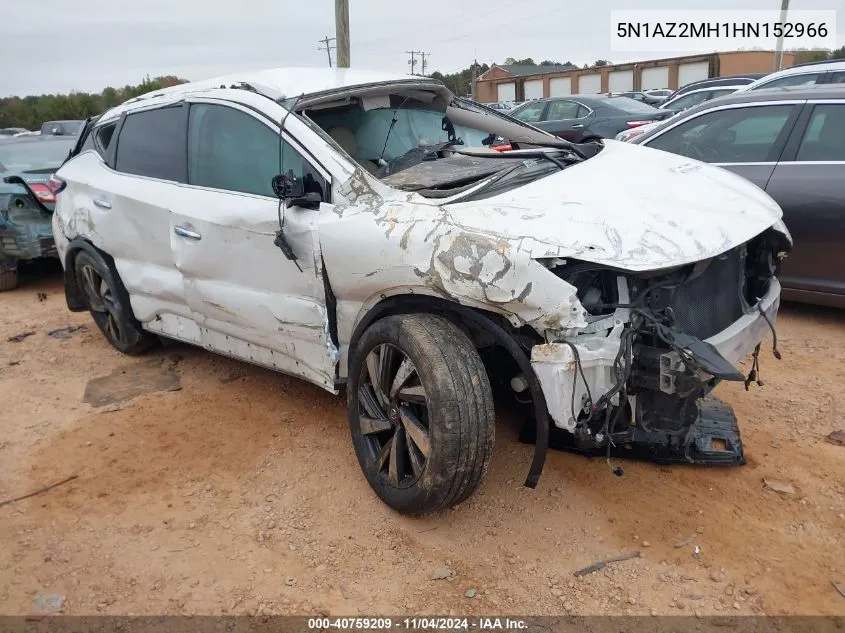 2017 Nissan Murano Platinum VIN: 5N1AZ2MH1HN152966 Lot: 40759209