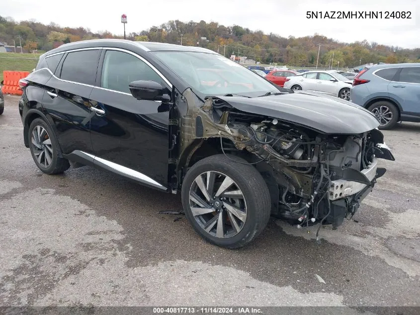 5N1AZ2MHXHN124082 2017 Nissan Murano Platinum