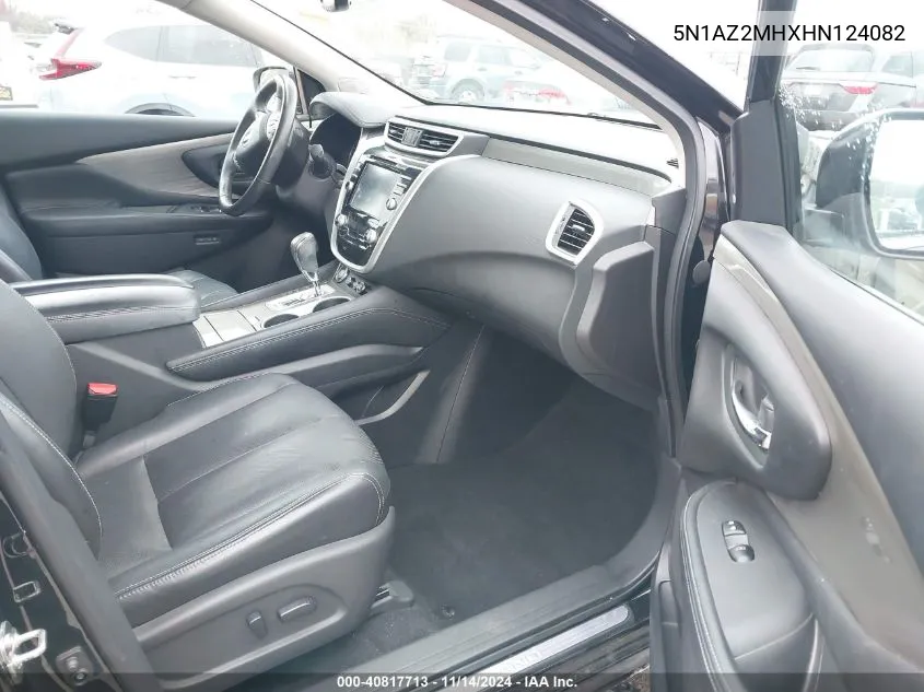 5N1AZ2MHXHN124082 2017 Nissan Murano Platinum