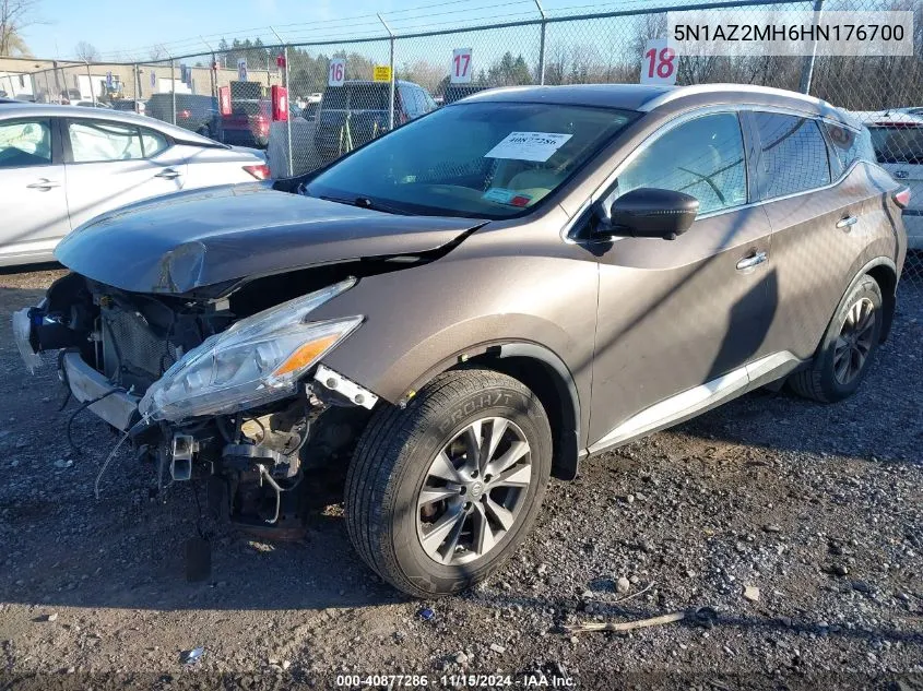 2017 Nissan Murano Platinum/S/Sl/Sv VIN: 5N1AZ2MH6HN176700 Lot: 40877286