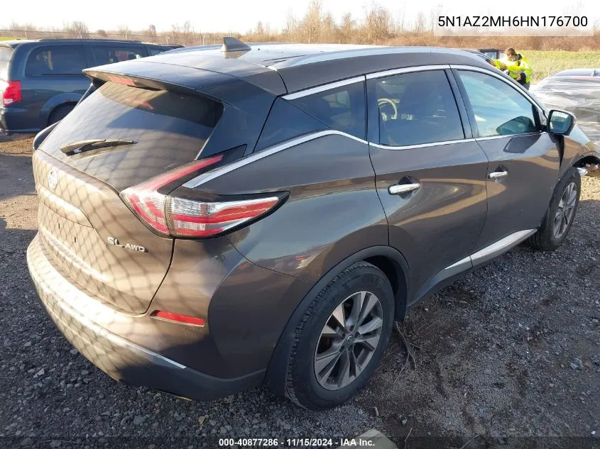 2017 Nissan Murano Platinum/S/Sl/Sv VIN: 5N1AZ2MH6HN176700 Lot: 40877286