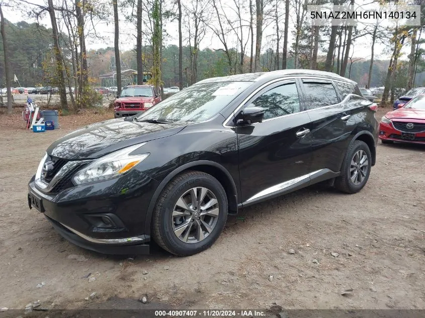 2017 Nissan Murano Sl VIN: 5N1AZ2MH6HN140134 Lot: 40907407