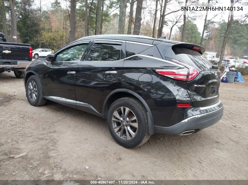 2017 Nissan Murano Sl VIN: 5N1AZ2MH6HN140134 Lot: 40907407