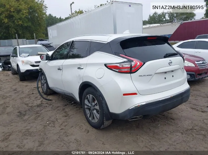 2018 Nissan Murano VIN: 5N1AZ2MH3JN180595 Lot: 12101751