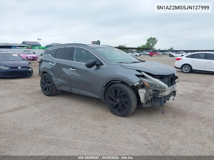 5N1AZ2MG5JN127999 2018 Nissan Murano Sl