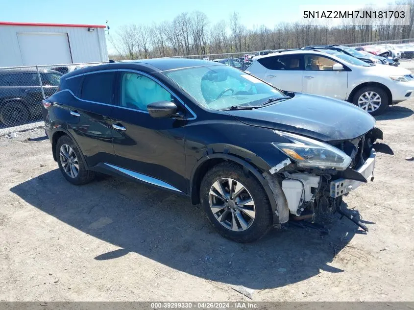 5N1AZ2MH7JN181703 2018 Nissan Murano S