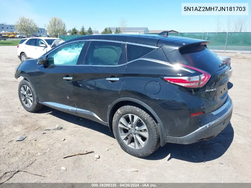 5N1AZ2MH7JN181703 2018 Nissan Murano S