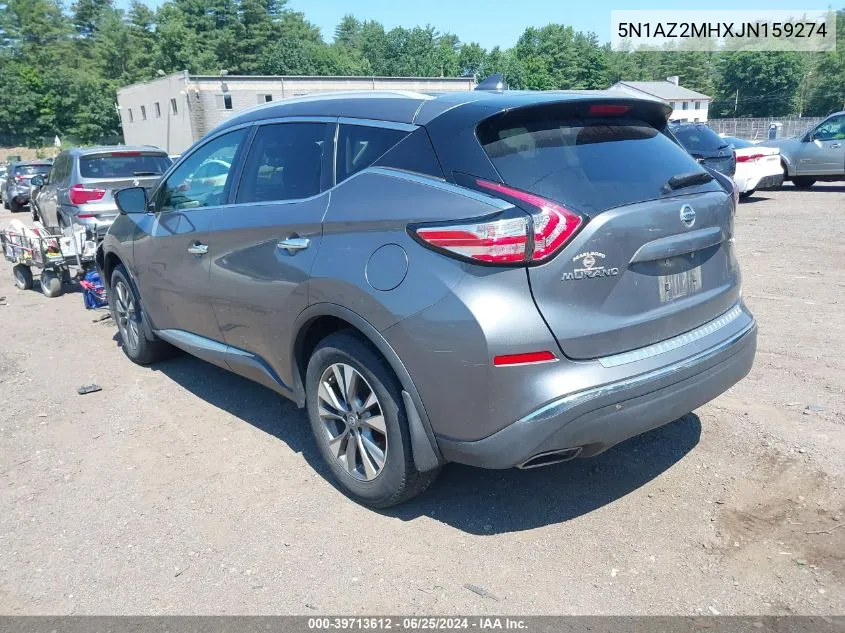 2018 Nissan Murano Sl VIN: 5N1AZ2MHXJN159274 Lot: 39713612