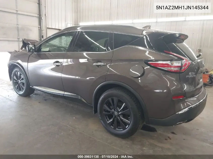 5N1AZ2MH1JN145344 2018 Nissan Murano Sv