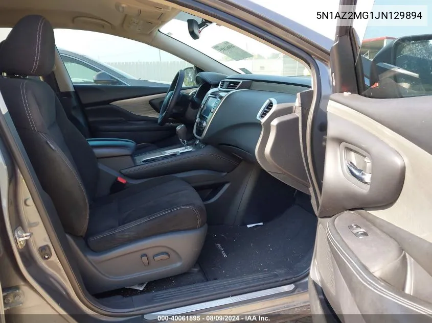 5N1AZ2MG1JN129894 2018 Nissan Murano Sv