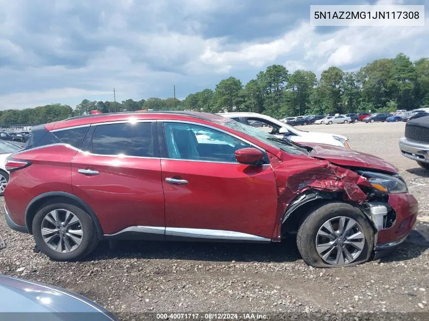 5N1AZ2MG1JN117308 2018 Nissan Murano Sv