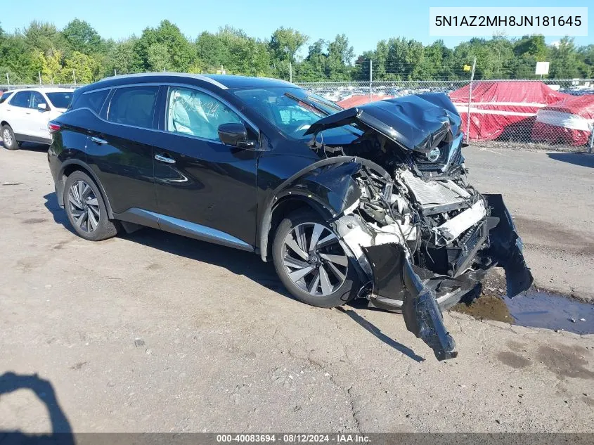 5N1AZ2MH8JN181645 2018 Nissan Murano Platinum