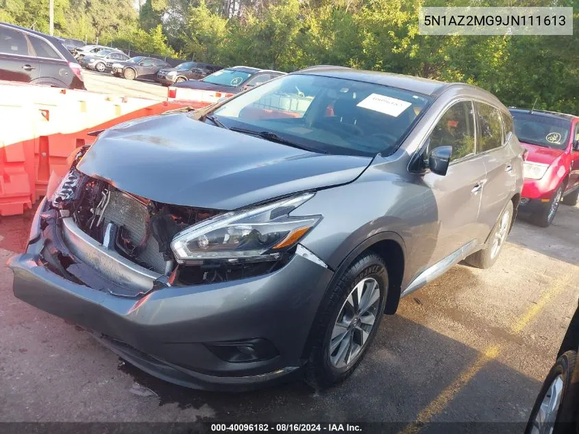 5N1AZ2MG9JN111613 2018 Nissan Murano Sv