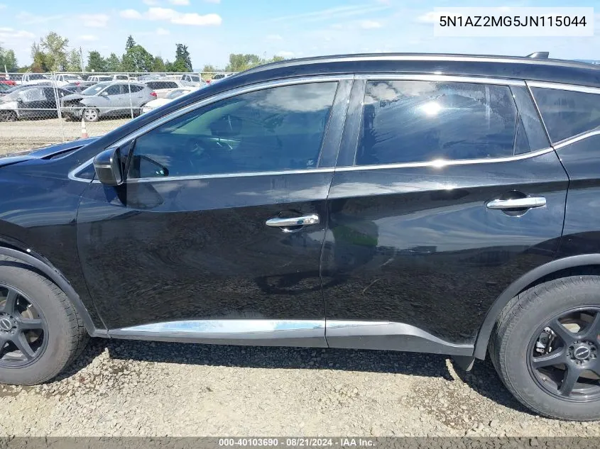 5N1AZ2MG5JN115044 2018 Nissan Murano Sv