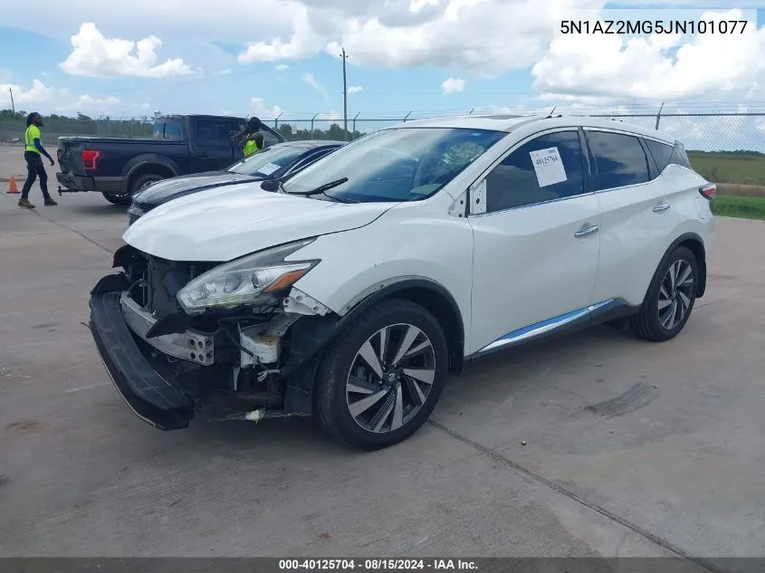 5N1AZ2MG5JN101077 2018 Nissan Murano Platinum