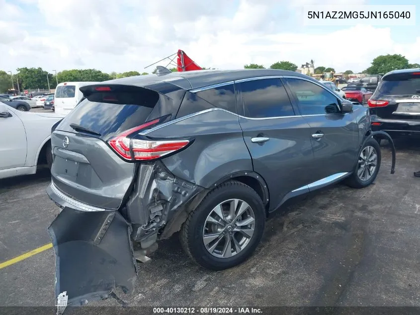 5N1AZ2MG5JN165040 2018 Nissan Murano S