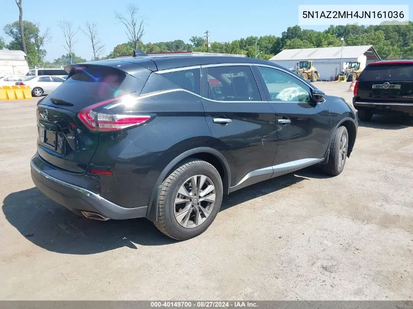 2018 Nissan Murano S VIN: 5N1AZ2MH4JN161036 Lot: 40149700