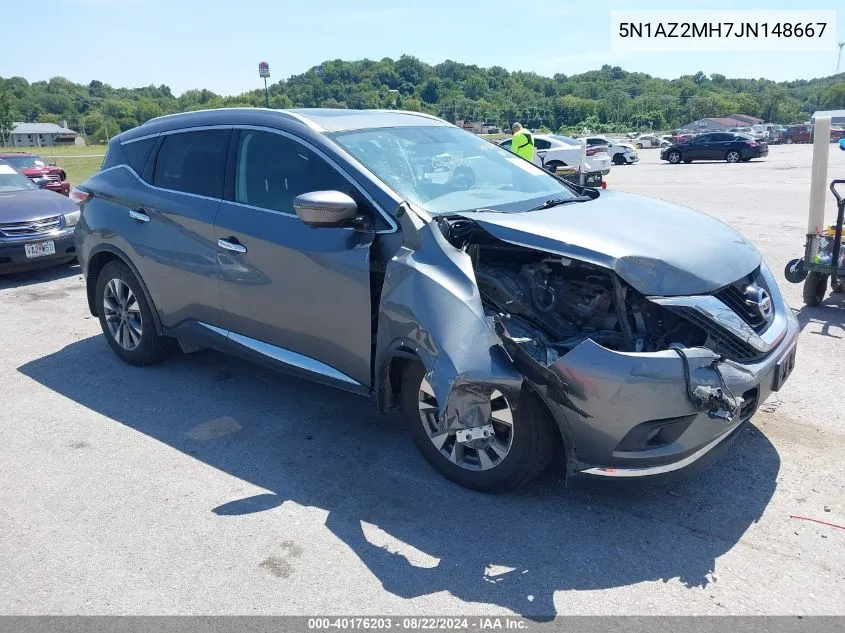 2018 Nissan Murano Platinum/S/Sl/Sv VIN: 5N1AZ2MH7JN148667 Lot: 40176203