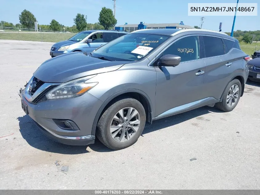 5N1AZ2MH7JN148667 2018 Nissan Murano Platinum/S/Sl/Sv