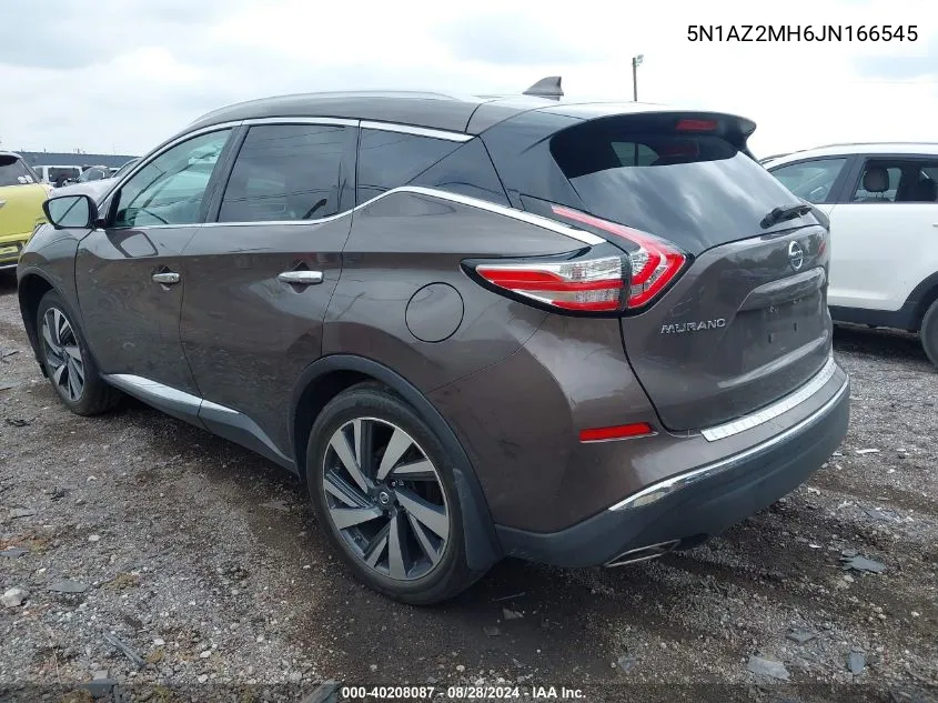 2018 Nissan Murano Platinum VIN: 5N1AZ2MH6JN166545 Lot: 40208087