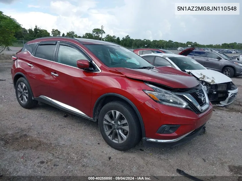 5N1AZ2MG8JN110548 2018 Nissan Murano Sv