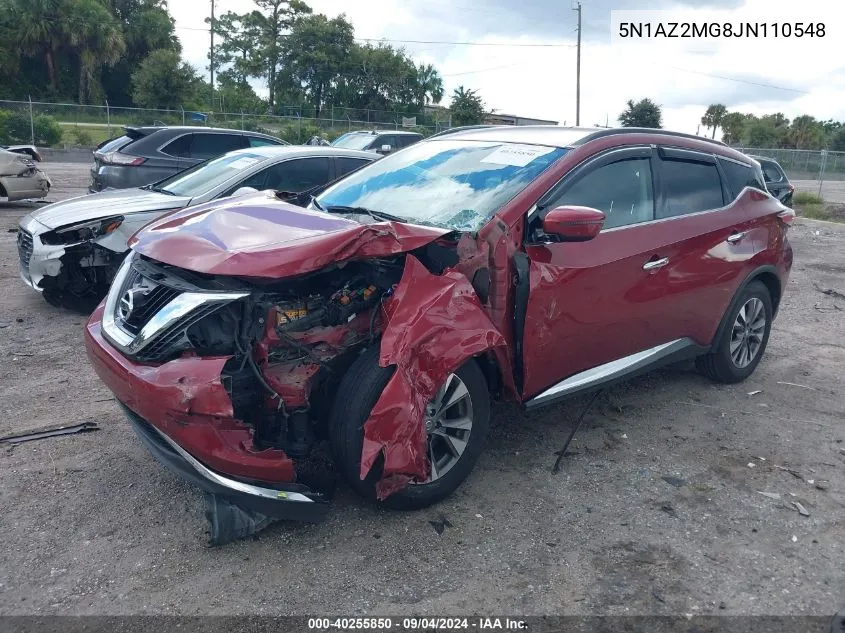 5N1AZ2MG8JN110548 2018 Nissan Murano Sv