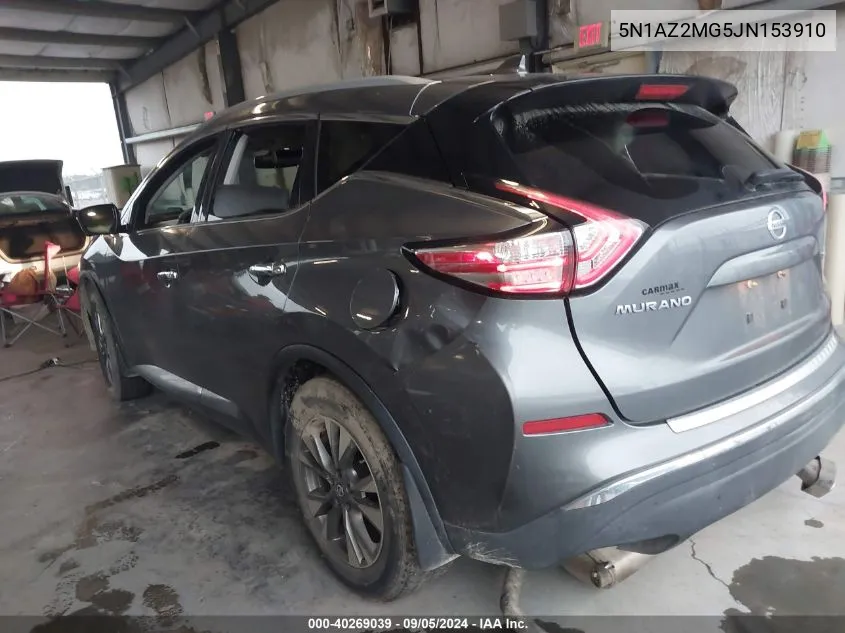 5N1AZ2MG5JN153910 2018 Nissan Murano S/Sl/Sv/Platinum