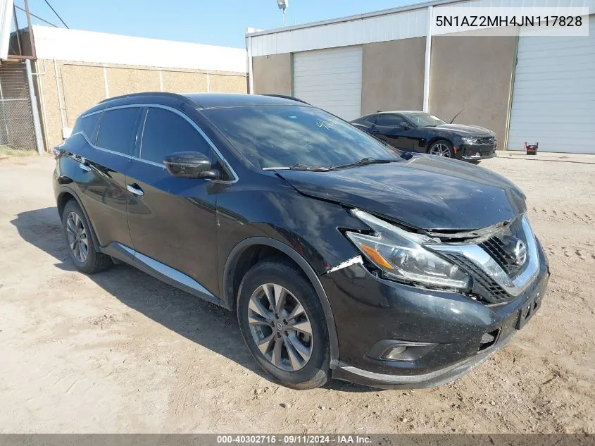 5N1AZ2MH4JN117828 2018 Nissan Murano S/Sl/Sv/Platinum