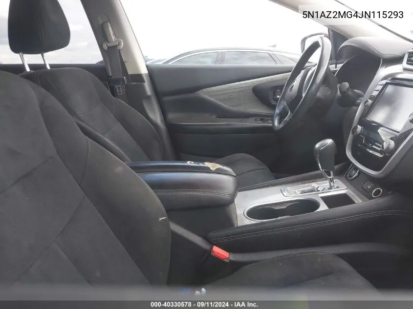 5N1AZ2MG4JN115293 2018 Nissan Murano Sv