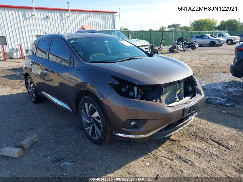 5N1AZ2MH8JN122921 2018 Nissan Murano Platinum