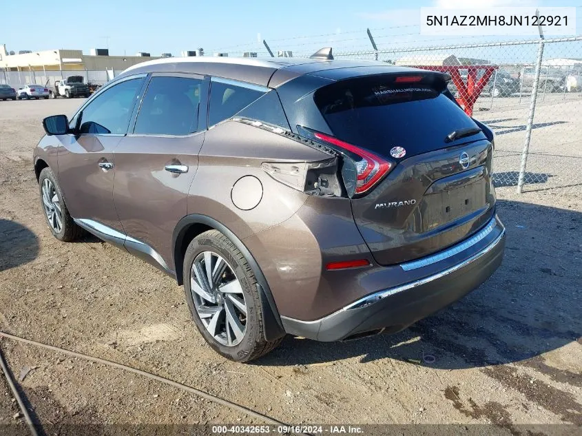 5N1AZ2MH8JN122921 2018 Nissan Murano Platinum