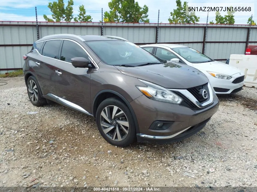 5N1AZ2MG7JN165668 2018 Nissan Murano Platinum