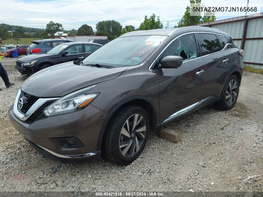 5N1AZ2MG7JN165668 2018 Nissan Murano Platinum