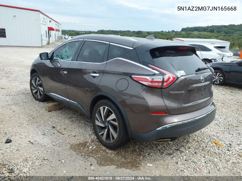 5N1AZ2MG7JN165668 2018 Nissan Murano Platinum