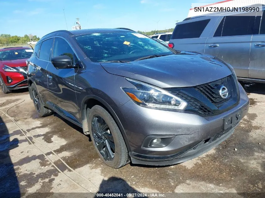 5N1AZ2MH0JN198990 2018 Nissan Murano Sl