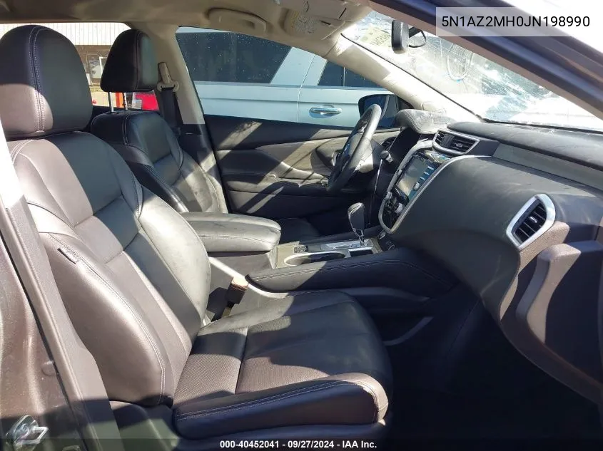 5N1AZ2MH0JN198990 2018 Nissan Murano Sl