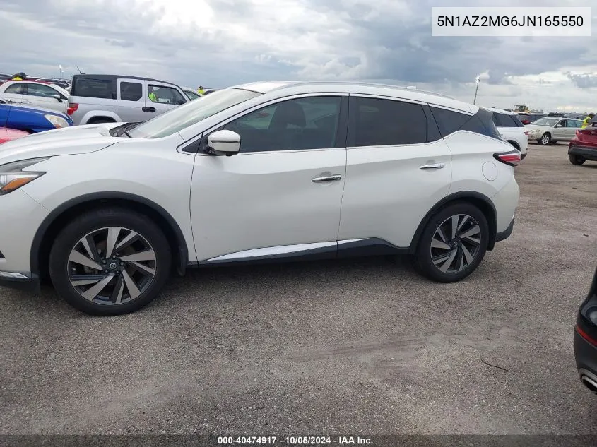 2018 Nissan Murano S/Sl/Sv/Platinum VIN: 5N1AZ2MG6JN165550 Lot: 40474917