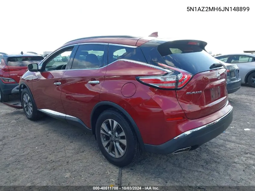 2018 Nissan Murano Sv VIN: 5N1AZ2MH6JN148899 Lot: 40511708