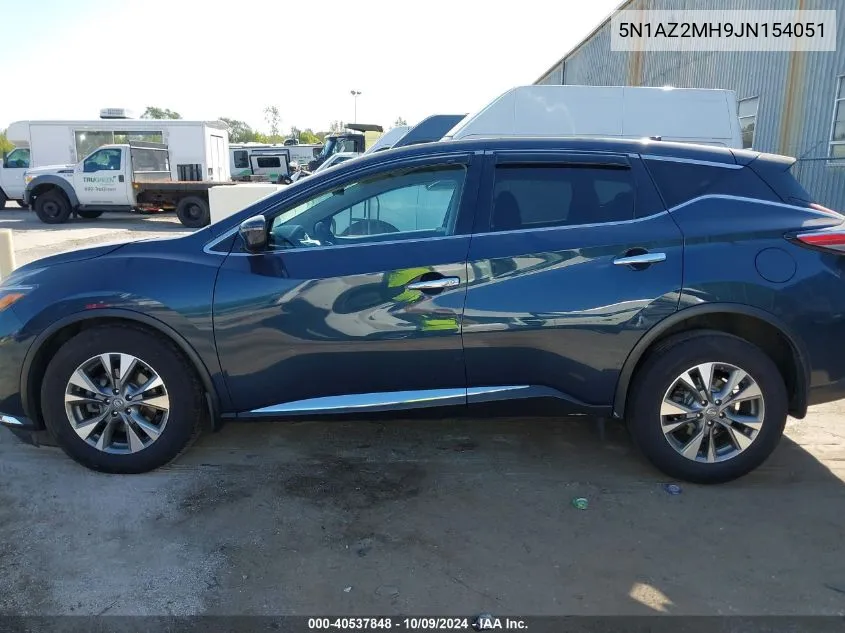 2018 Nissan Murano S/Sl/Sv/Platinum VIN: 5N1AZ2MH9JN154051 Lot: 40537848