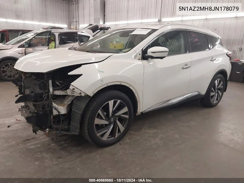 2018 Nissan Murano Platinum VIN: 5N1AZ2MH8JN178079 Lot: 40569565