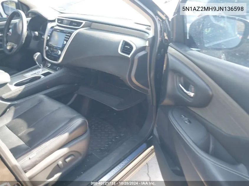 5N1AZ2MH9JN136598 2018 Nissan Murano Sv