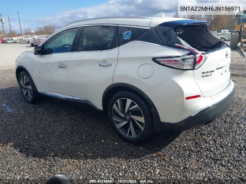 2018 Nissan Murano Platinum VIN: 5N1AZ2MH6JN156971 Lot: 40748607