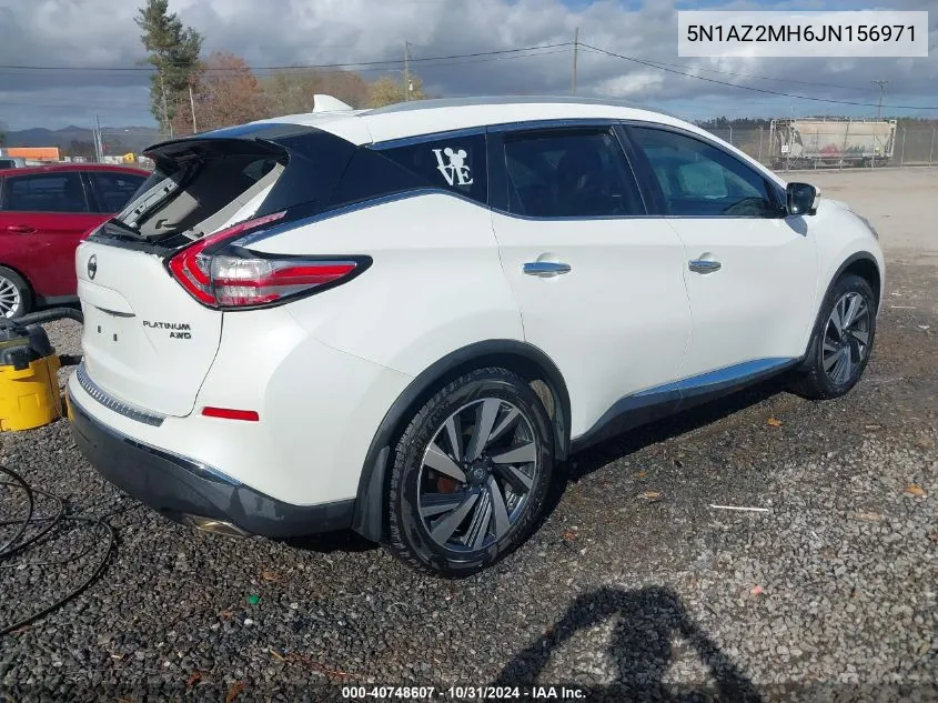 2018 Nissan Murano Platinum VIN: 5N1AZ2MH6JN156971 Lot: 40748607