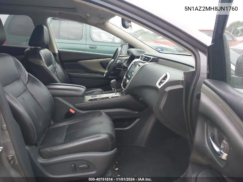 5N1AZ2MH8JN1760 2018 Nissan Murano Sl