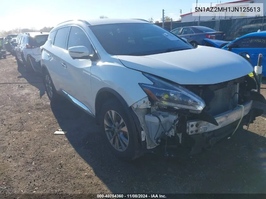 2018 Nissan Murano Sl VIN: 5N1AZ2MH1JN125613 Lot: 40754360